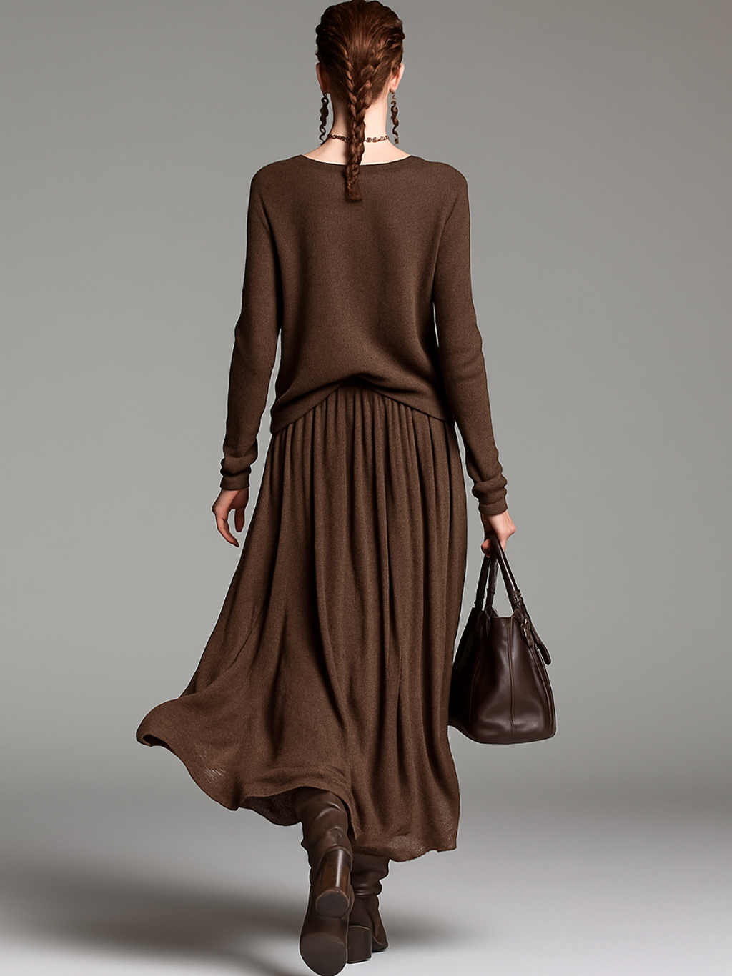 Daphne | Knitted Sweater Skirt Set