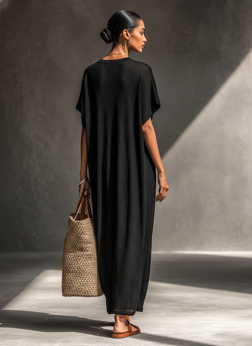 Maisie | Sheer Knit Maxi Dress