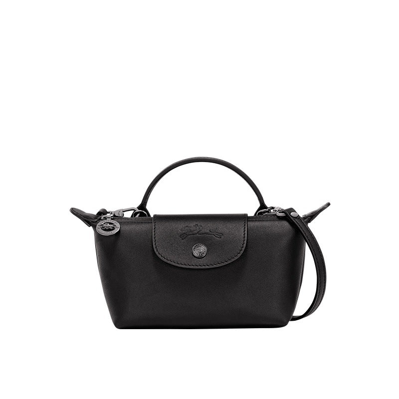 Aria | Mini Pleated Tote Bag - Black