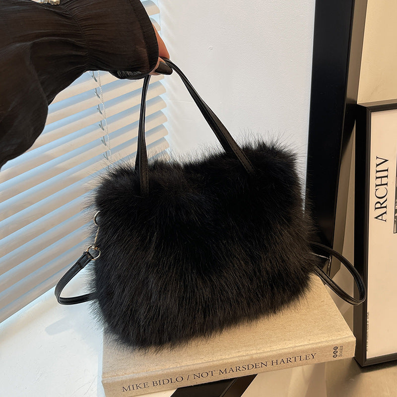 Lizzie | Faux Fur Mini Handbag