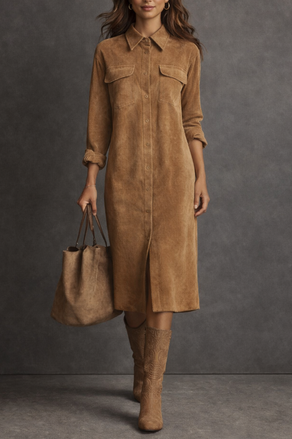 Sophie | Long-Sleeve Shirt Dress
