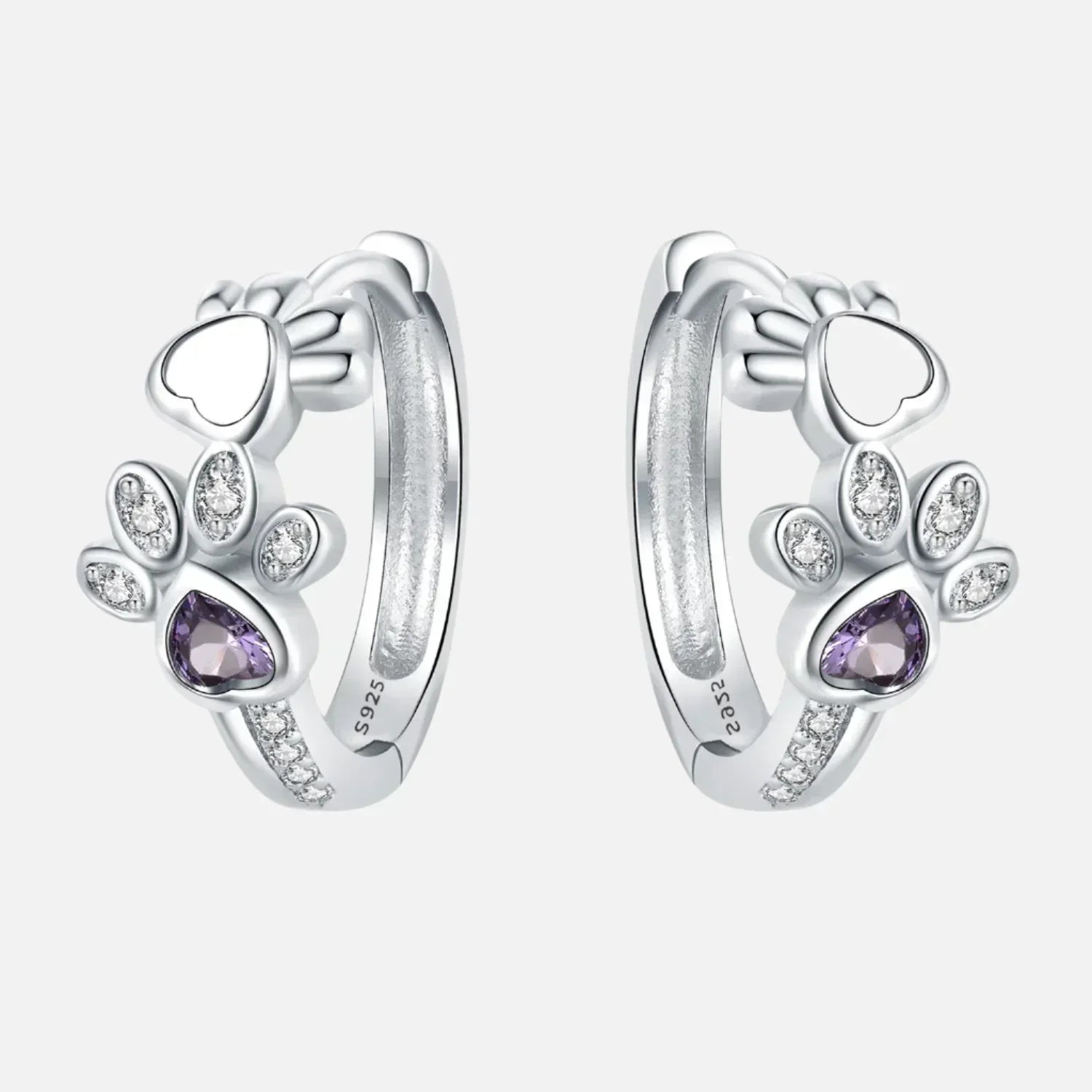 Emery™ | Heart Paw Huggie Earrings