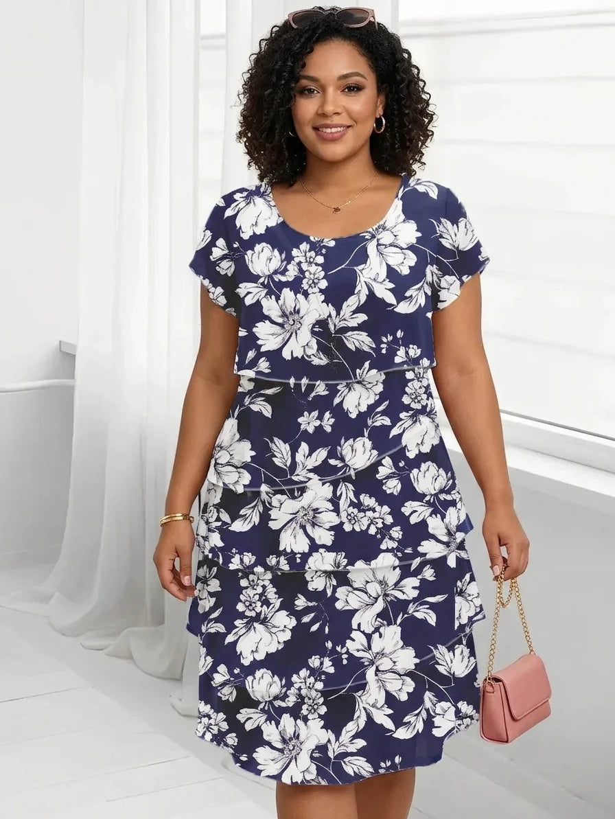 Francesca | Elegant Comfort Ruffle Dress