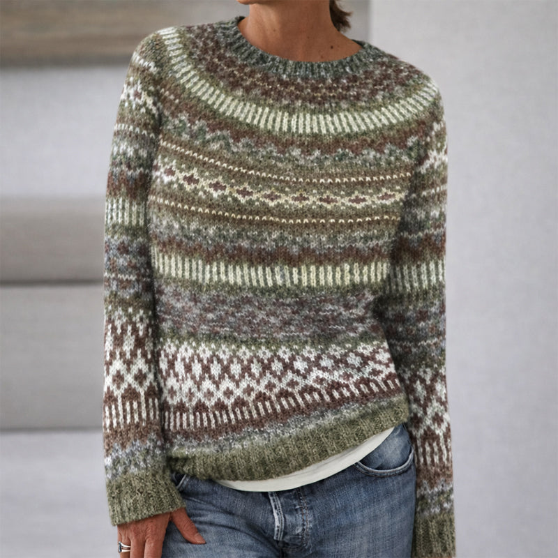 Sofia™ | Patterned Crewneck Knit Jumper – product image 5