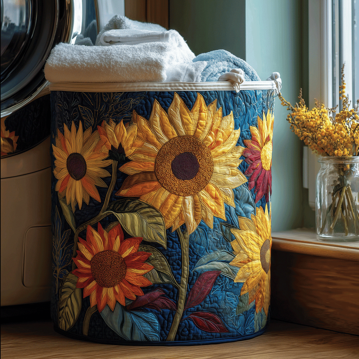 Amelia™ | Sunshine Floral Laundry Basket