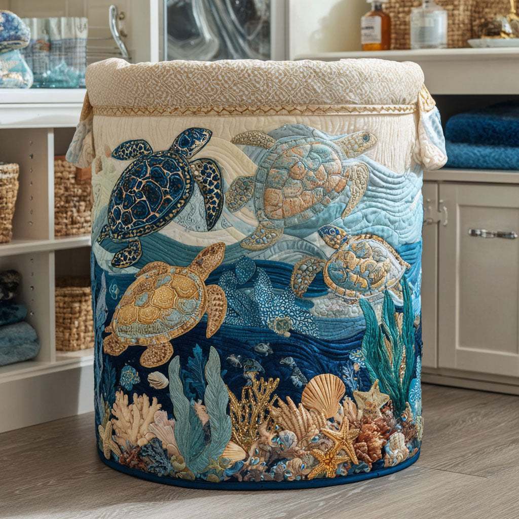 Coral™ | Shell Shine Laundry Basket