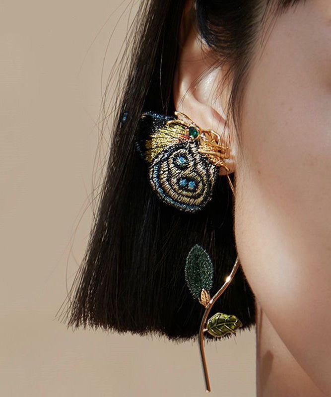 Isabelle | Butterfly Crystal Hoop Earrings