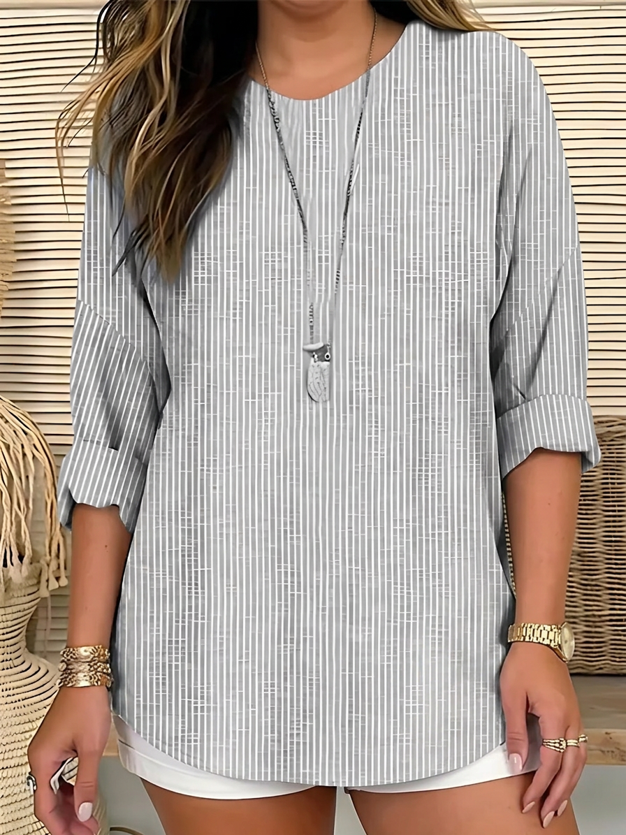 Cecilia | Trendy Striped Blouse