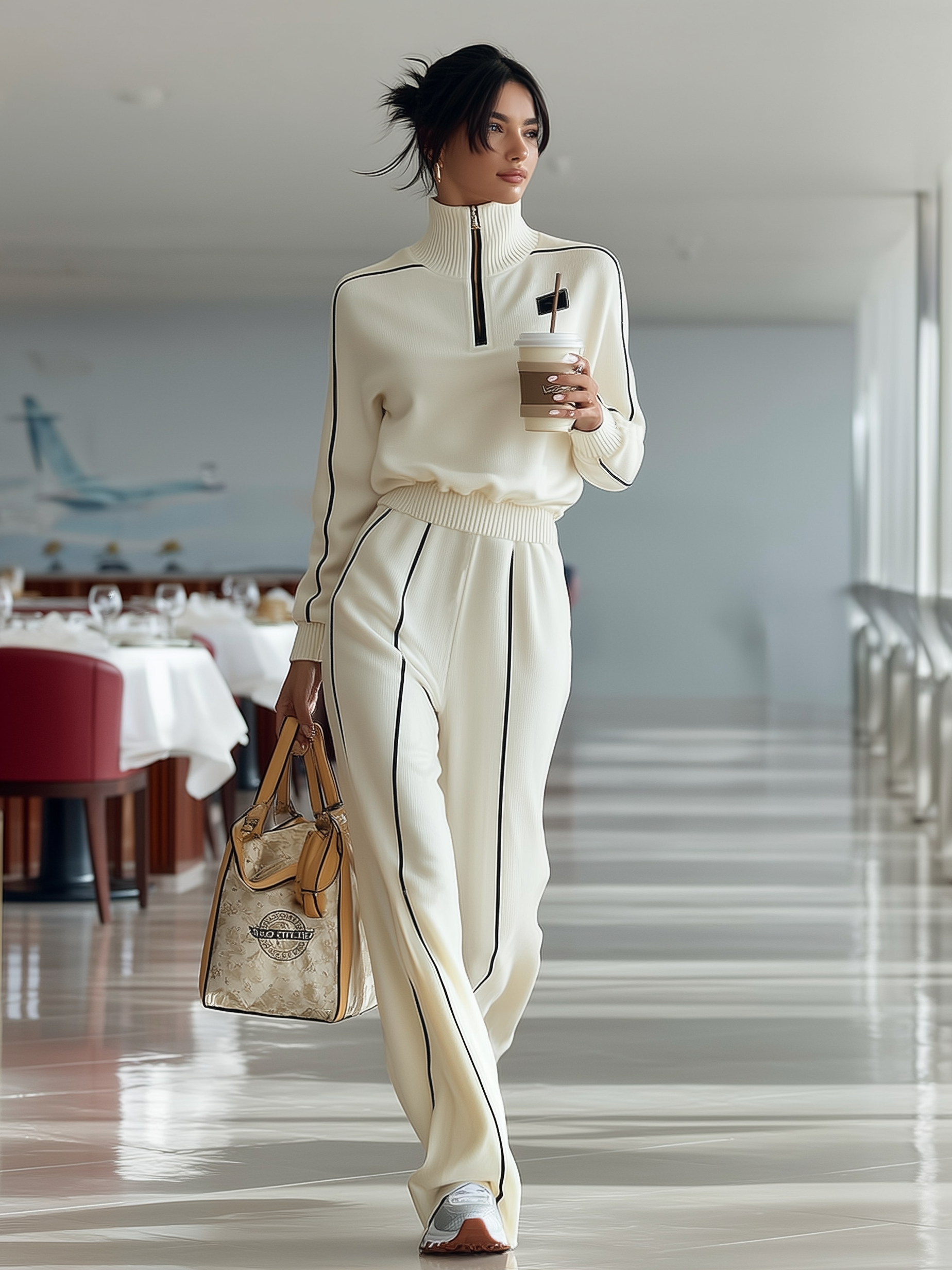 Kori | Ribbed Half-Zip Sports Set