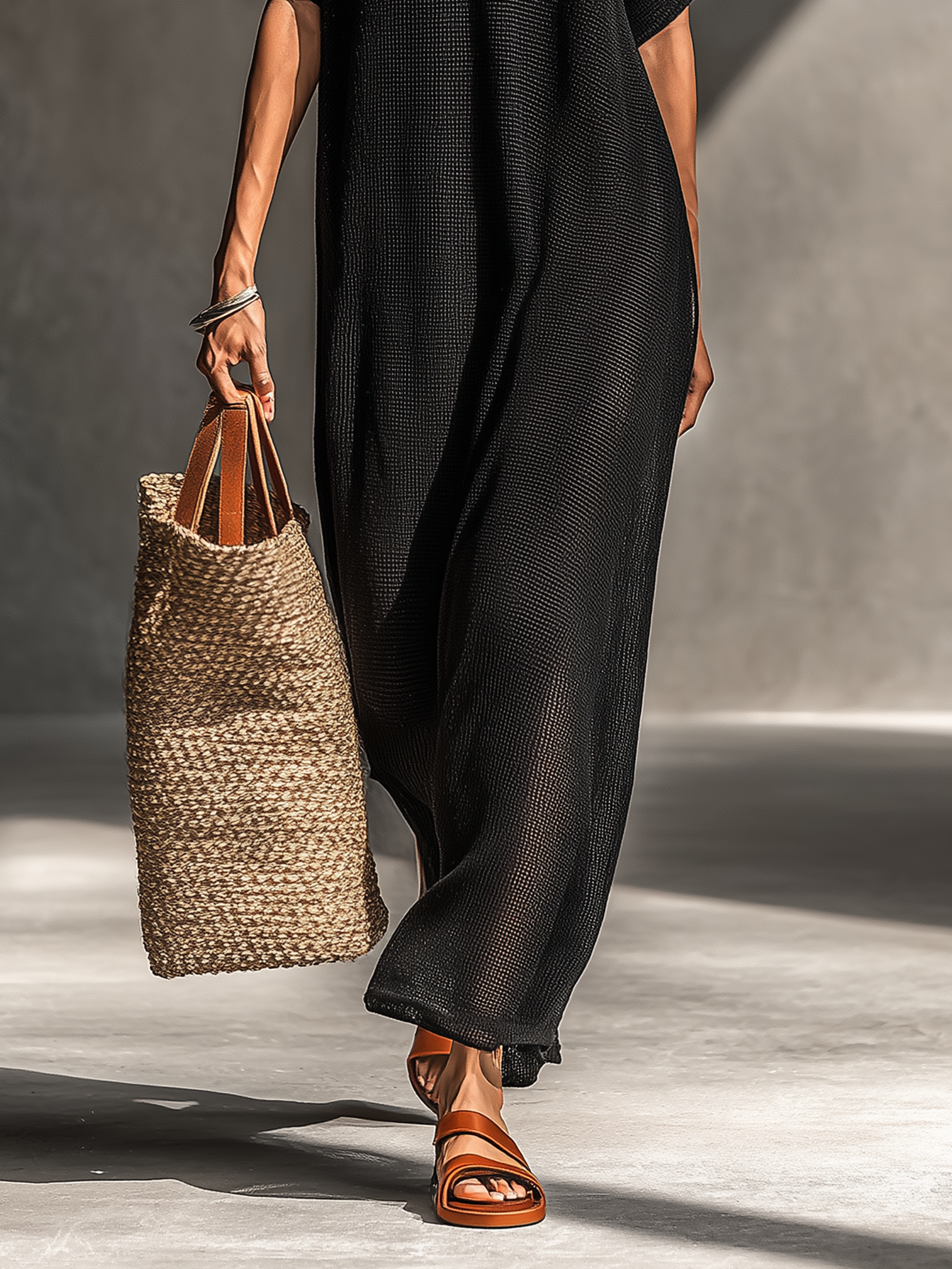 Maisie | Sheer Knit Maxi Dress