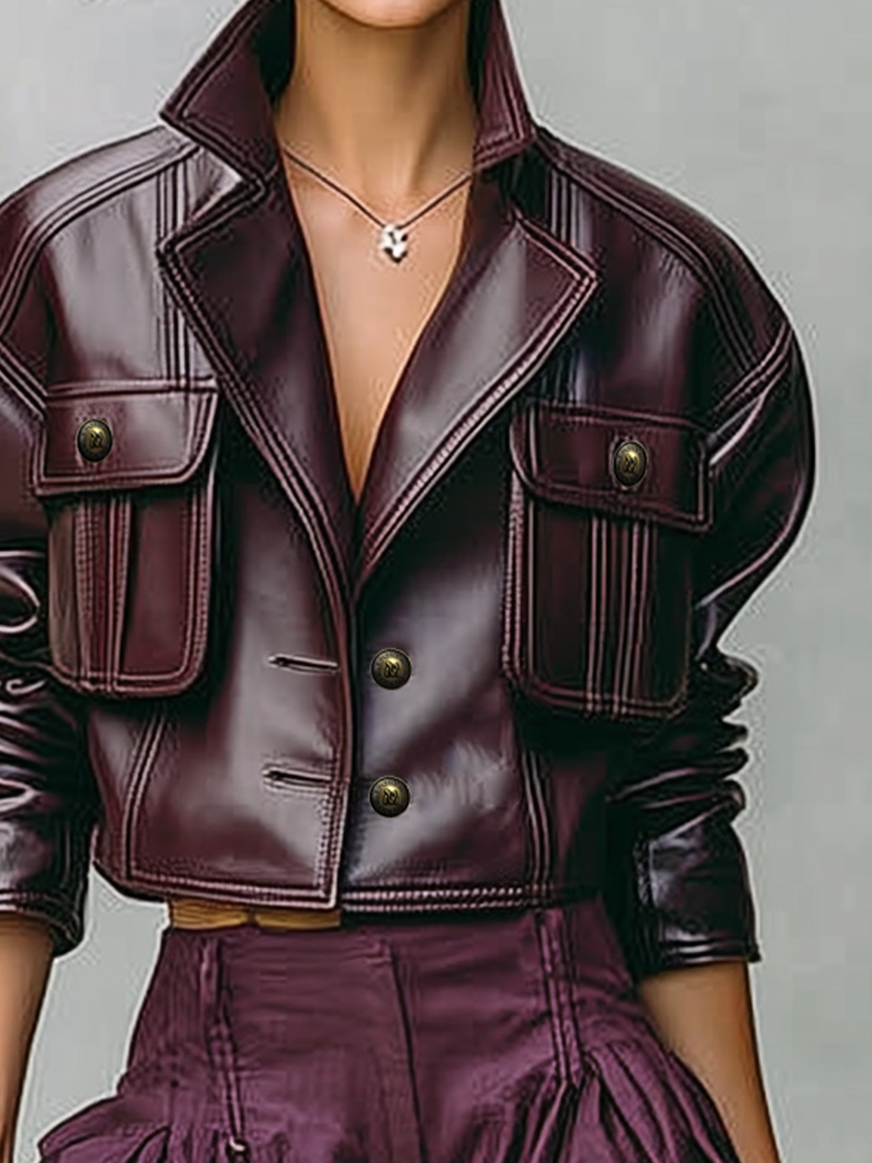 Kori | Short Faux Leather Jacket