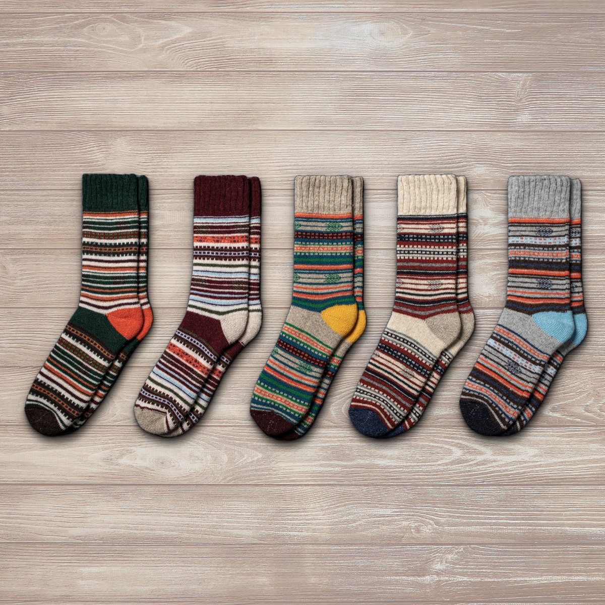 Espen™ | Nordic Wool Socks - 5-Pair Set – product image 1