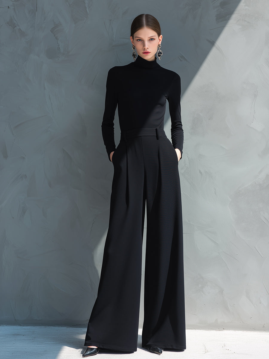 Nora | Turtleneck Wide-Leg Jumpsuit