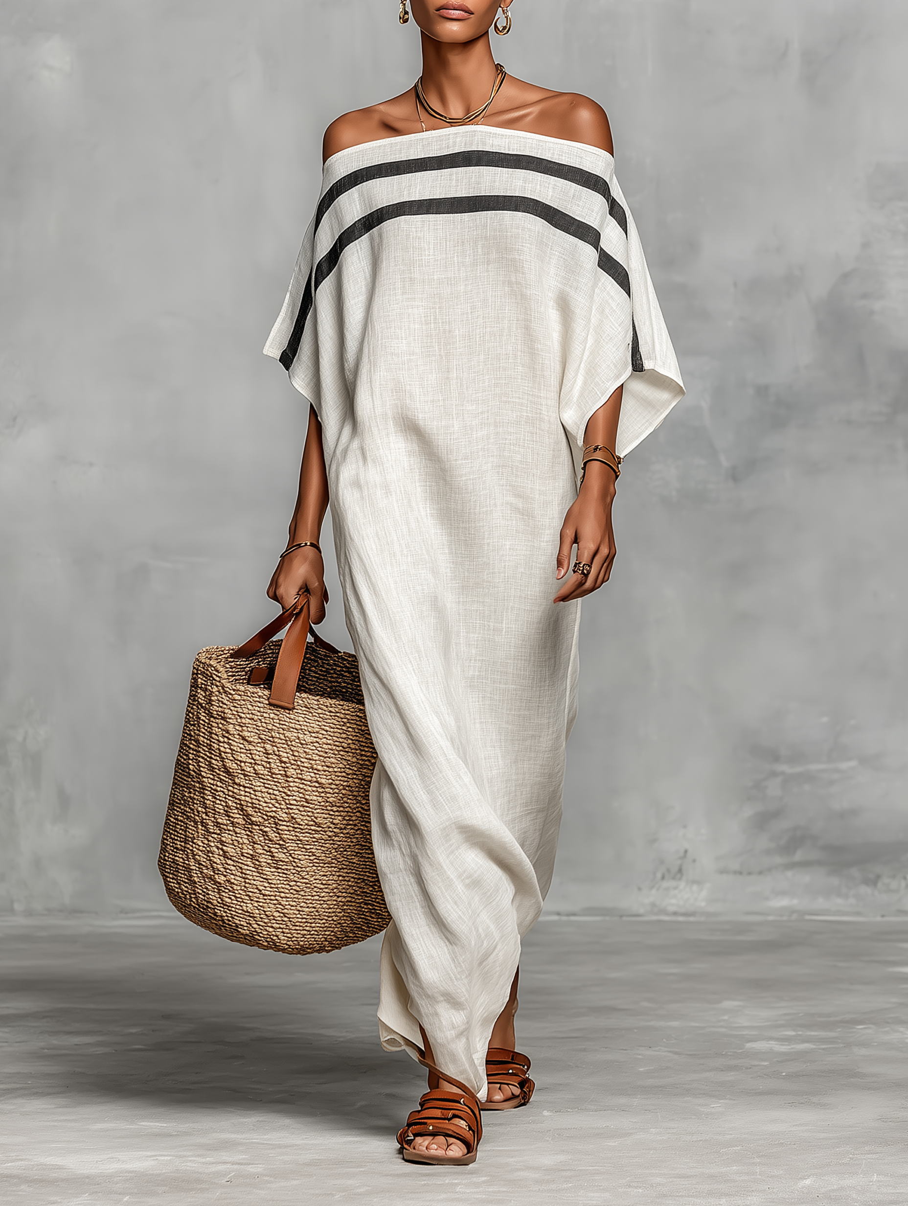 Arabella | Off-Shoulder Batwing Maxi Dress