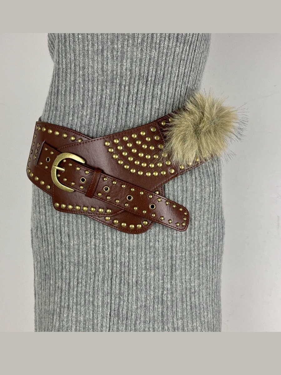 Freya | Faux Fur Waist Belt