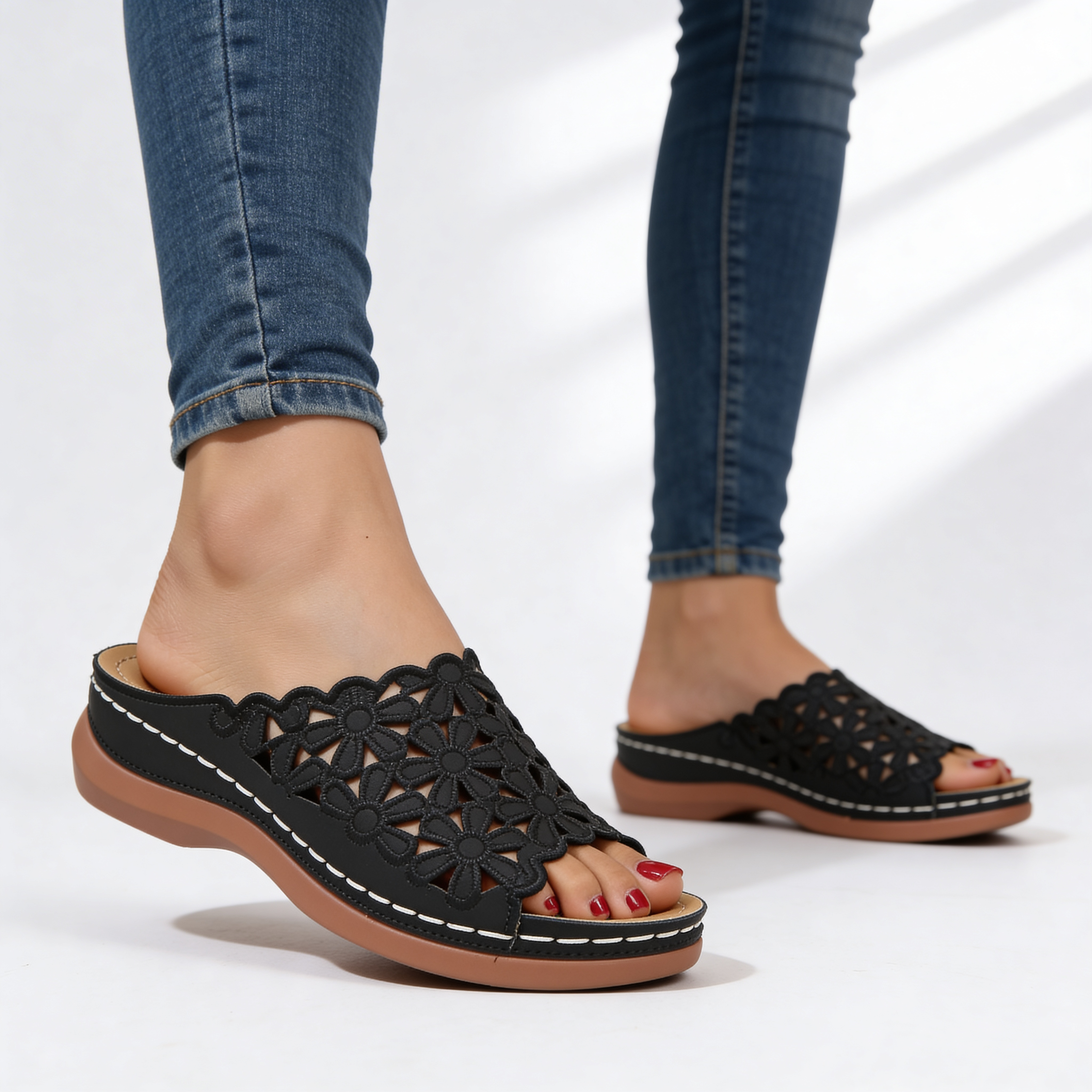Lila Rae | Floral Orthopedic Sandals