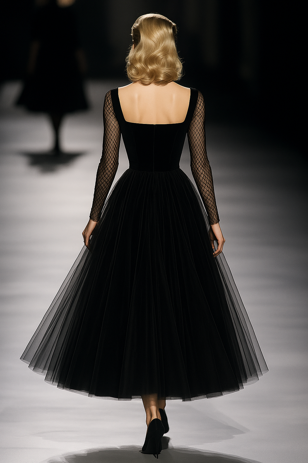 Colette | Black Gauze Maxi Dress