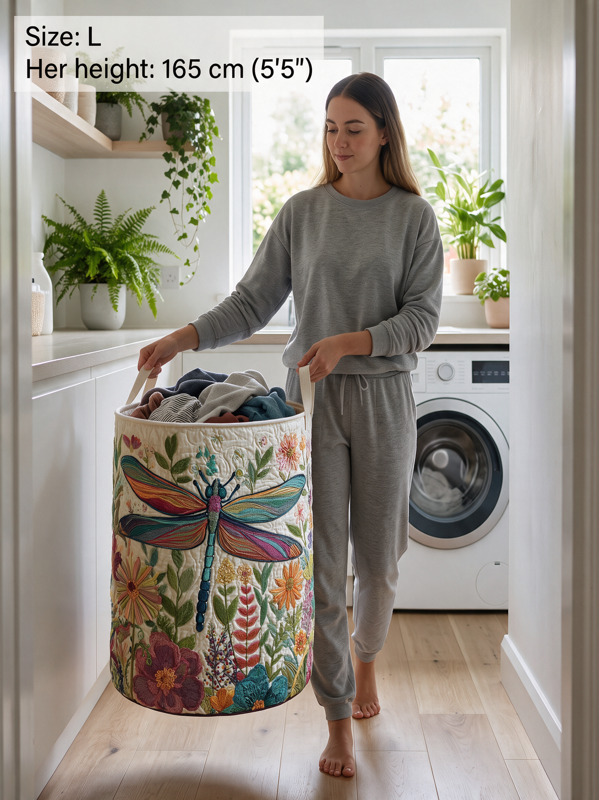 Mily™ | Dragonfly Garden Laundry Basket