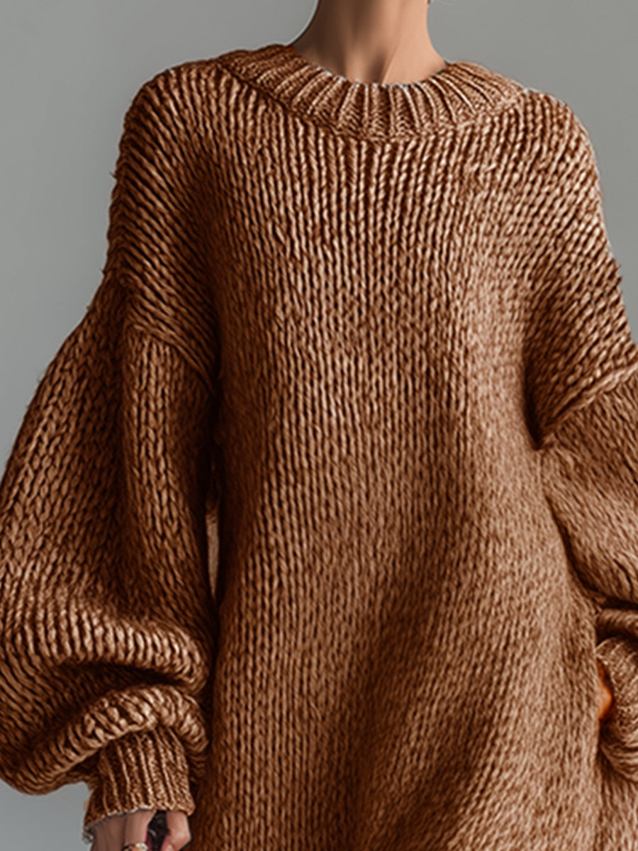 Maeve | Heathered Knit Maxi Dress