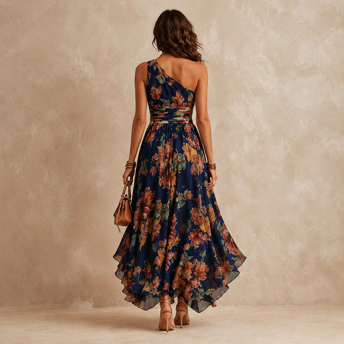 Liora™ One-Shoulder Chiffon Maxi Dress