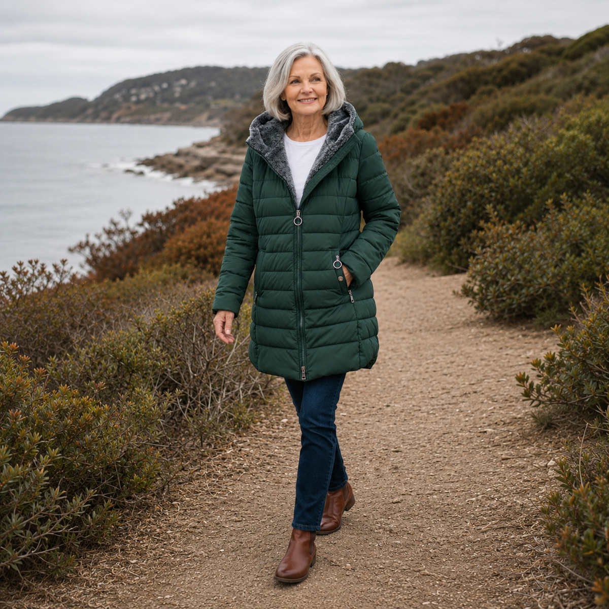 Jami™ | Quilted A-Line Winter Coat – product image 2