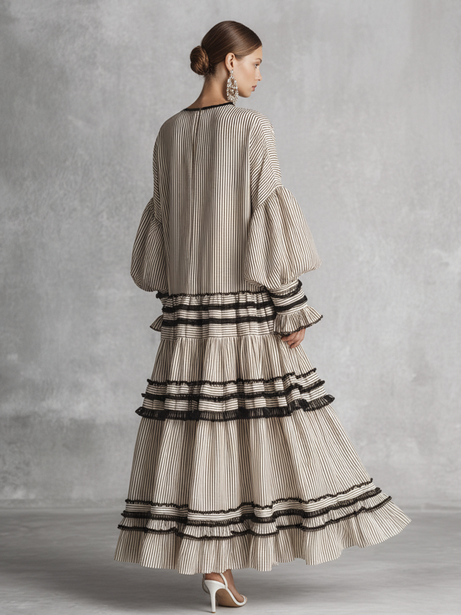 Rosalie | Boho Ruffle Tiered Maxi Dress