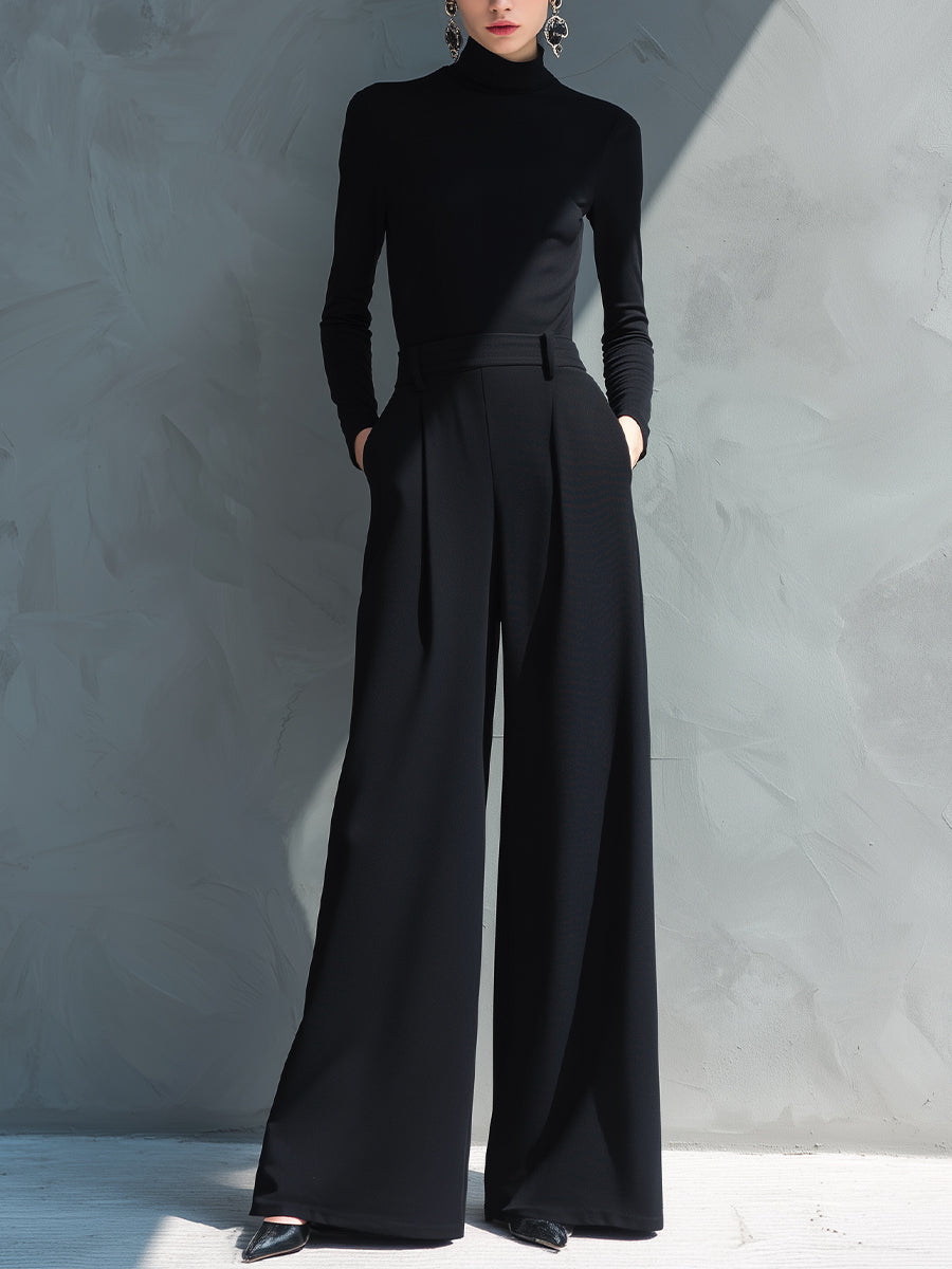 Nora | Turtleneck Wide-Leg Jumpsuit