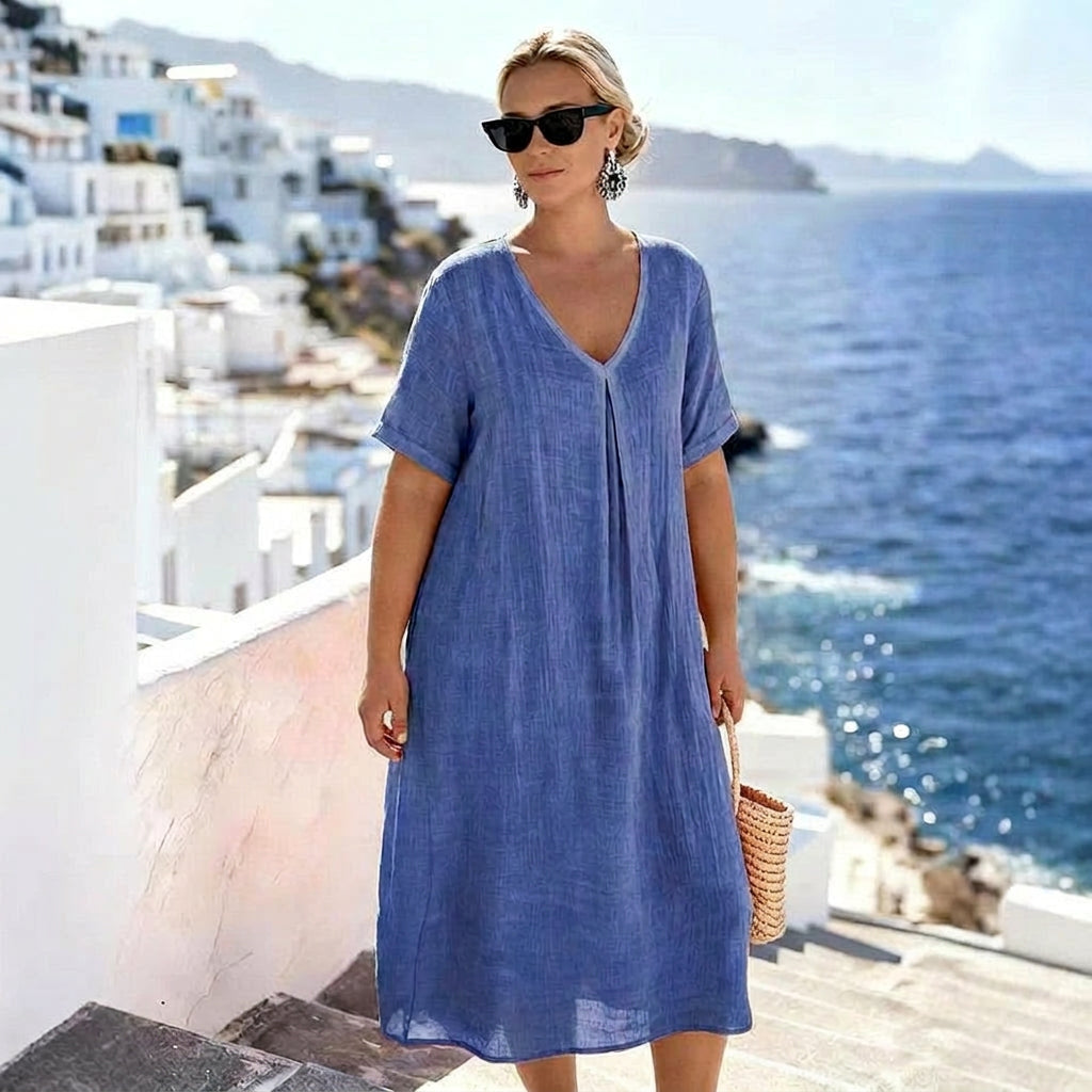 Isabelle V-Neck Dress: Effortless Everyday Grace