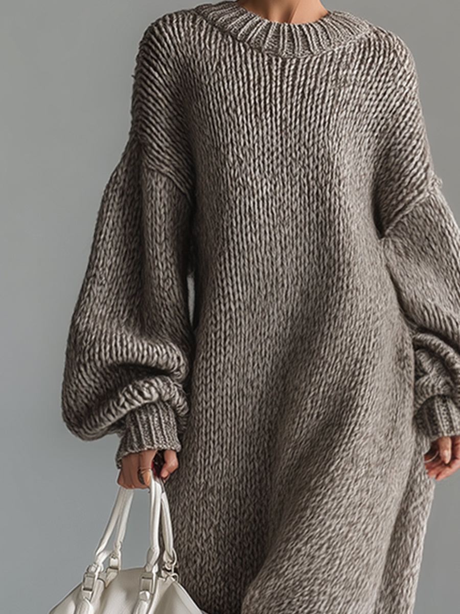 Maeve | Heathered Knit Maxi Dress