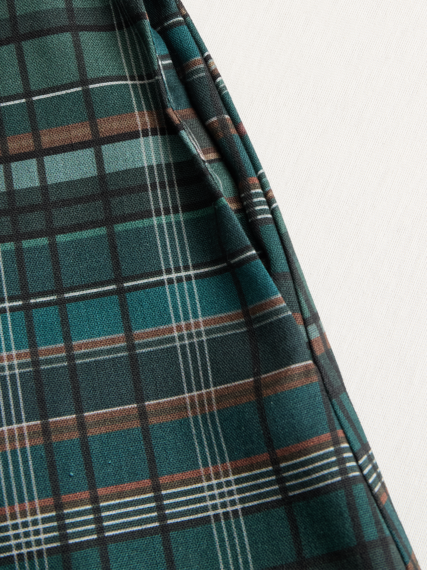 Amelia | Plaid Lapel Shirt Maxi Dress