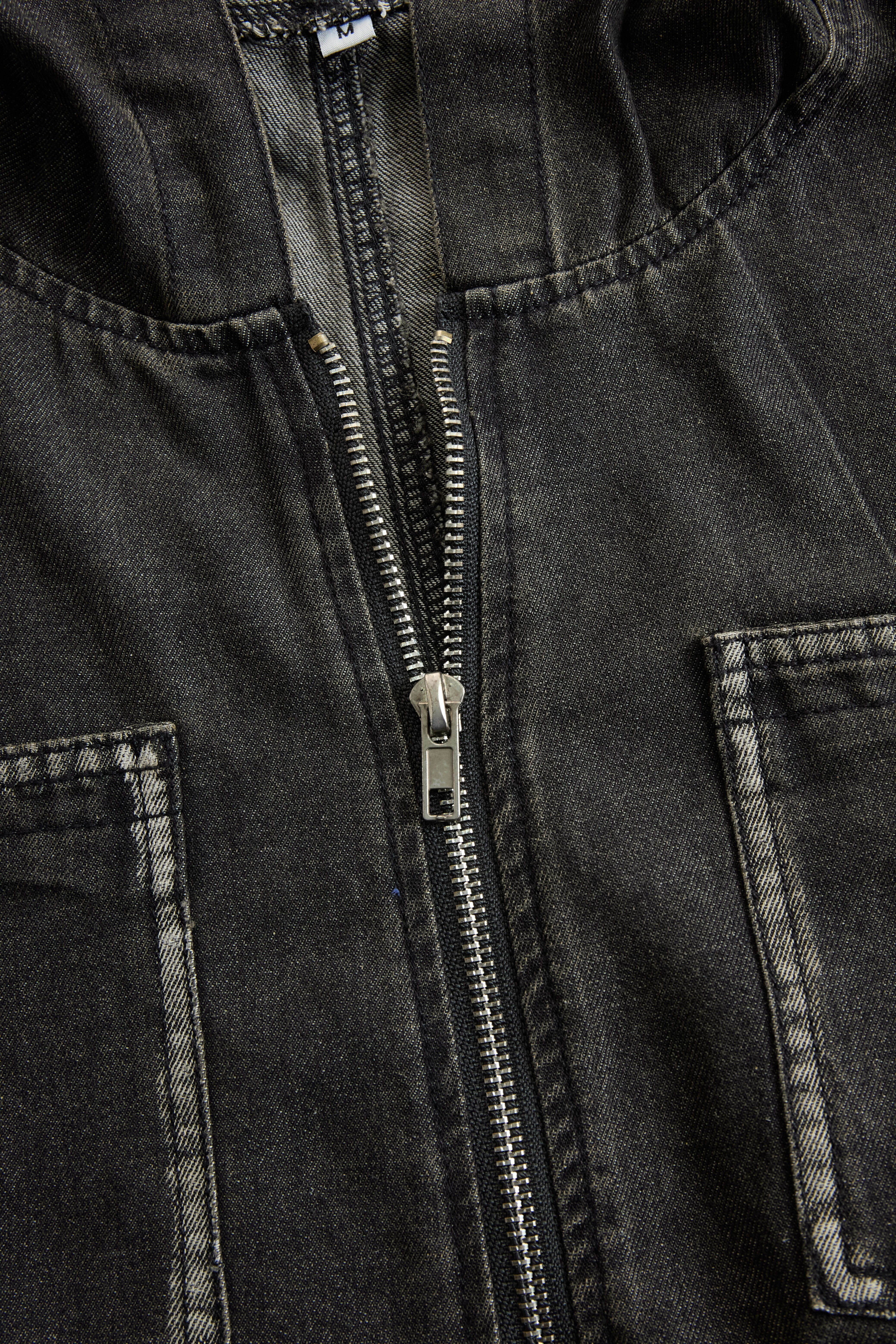 Indie | Hooded Denim Jumpsuit