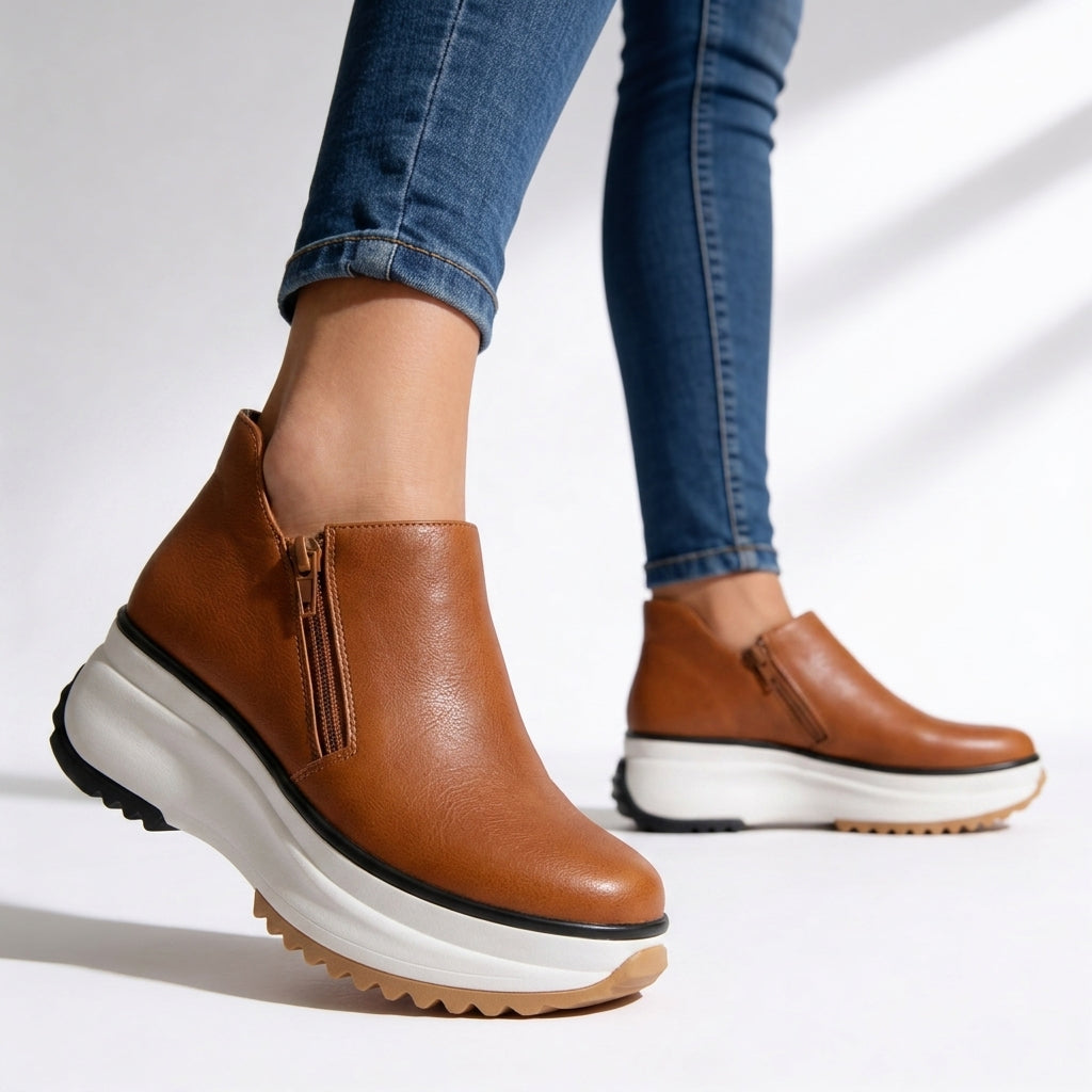 Natalia | Platform Ankle Boots