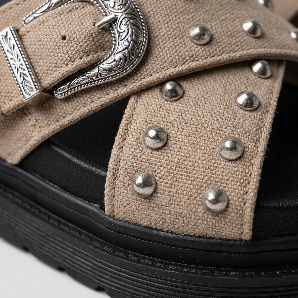 Juliette | Studded Slides