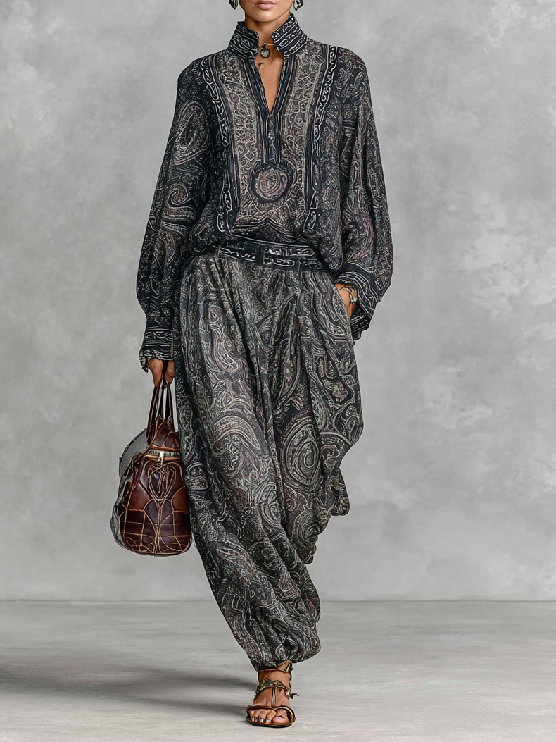Jordan | Paisley Shirt & Trouser Set