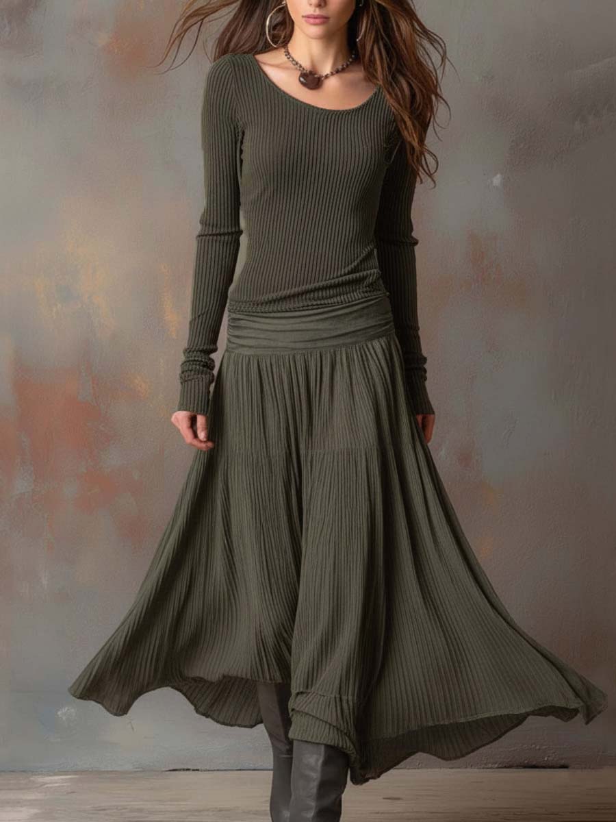 Felicity | Ribbed Sweater Dress