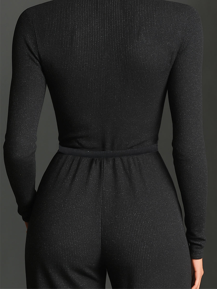 Nova | Sparkling Zip Jumpsuit