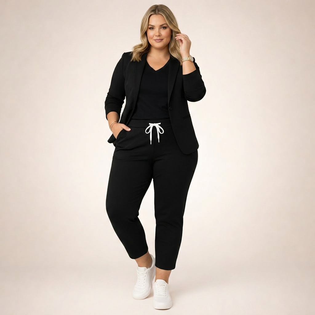 Eva | Loose Suit Set with a Sporty Accent