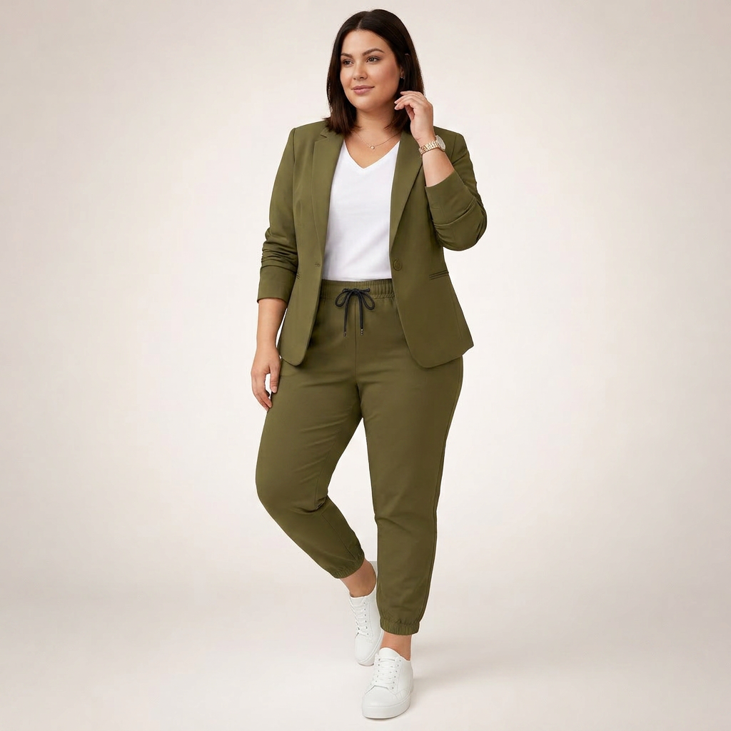 Eva | Loose Suit Set with a Sporty Accent