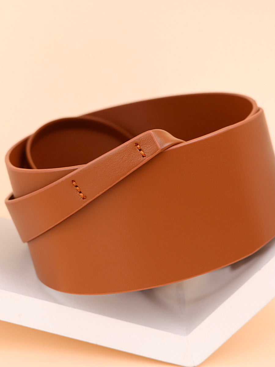Elodie | Wide Tie Leather Belt