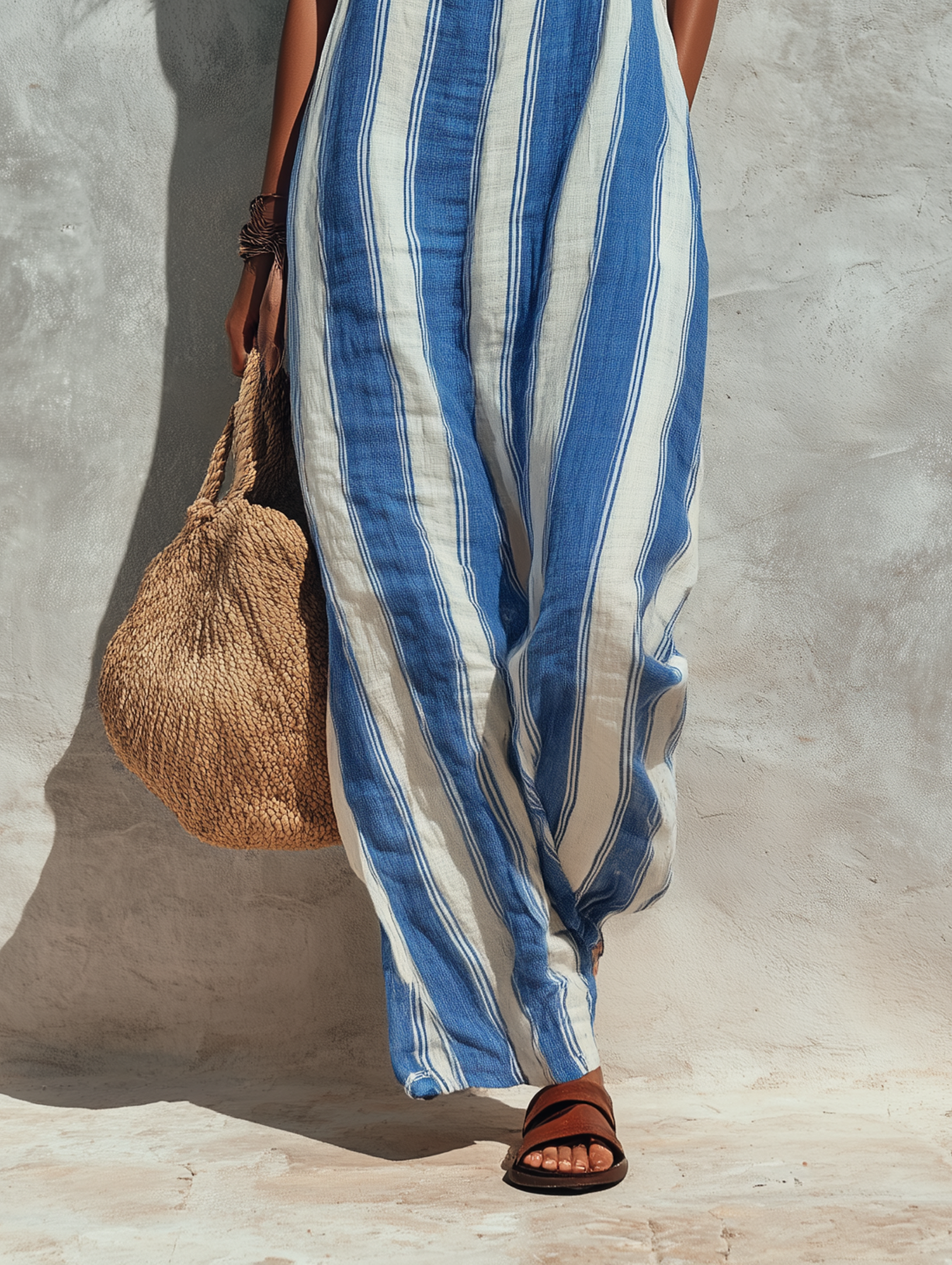 Livia | Vacation Striped Jumpsuit