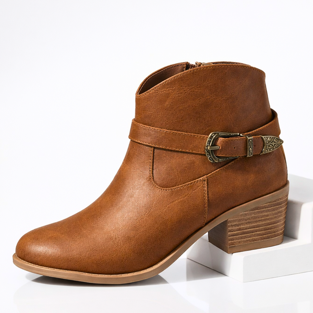 Darcy West | Leather Ankle Boots