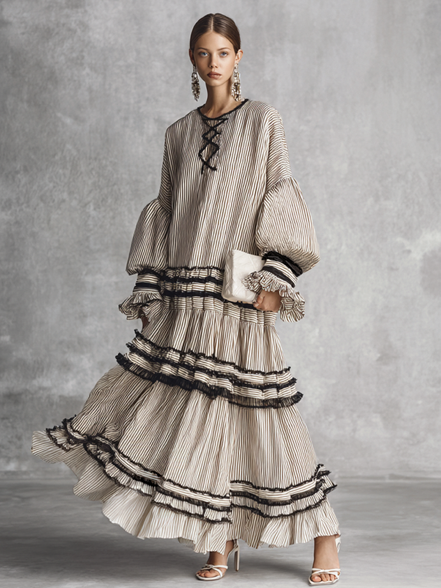 Rosalie | Boho Ruffle Tiered Maxi Dress