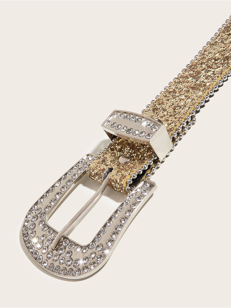 Aurora | Rhinestone Buckle Belt