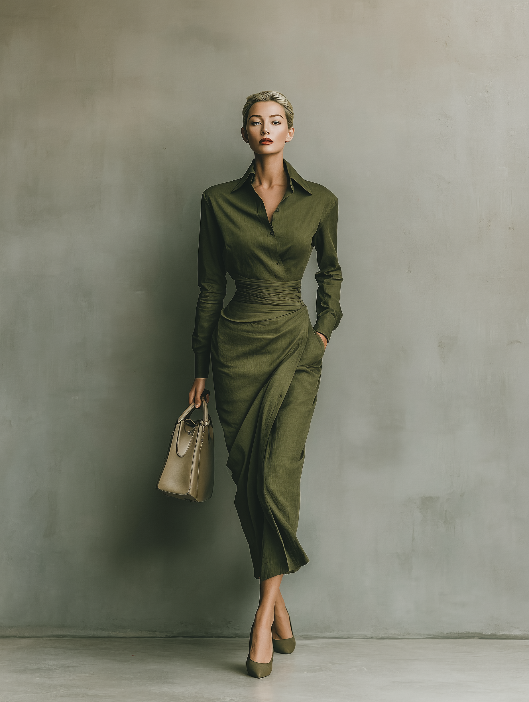 Olive | Army Green Maxi Dress