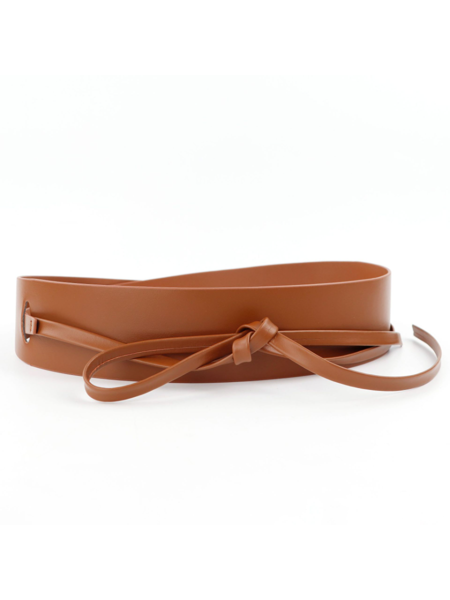 Elodie | Wide Tie Leather Belt