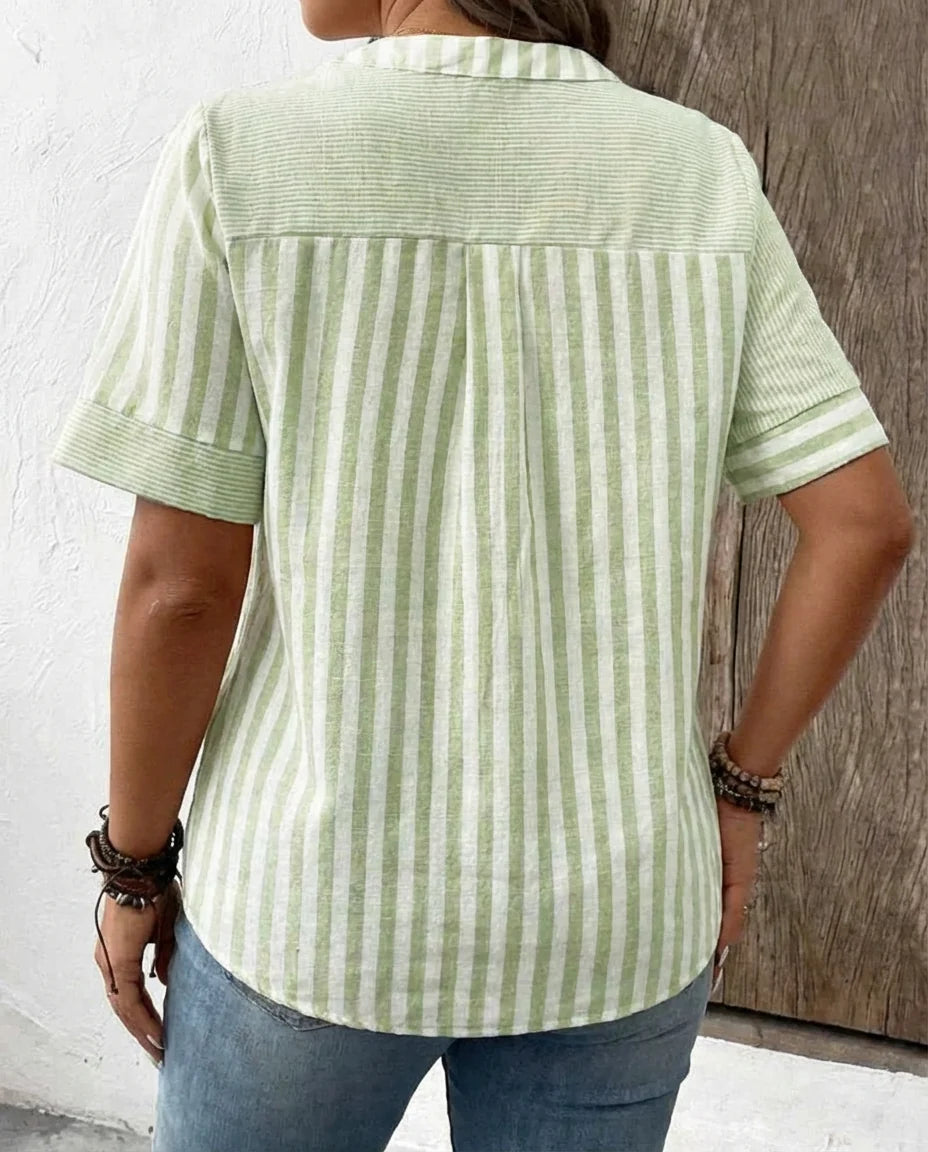Monroe | Soft Striped Blouse