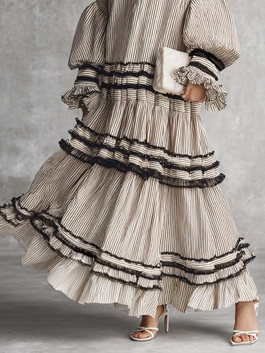 Rosalie | Boho Ruffle Tiered Maxi Dress