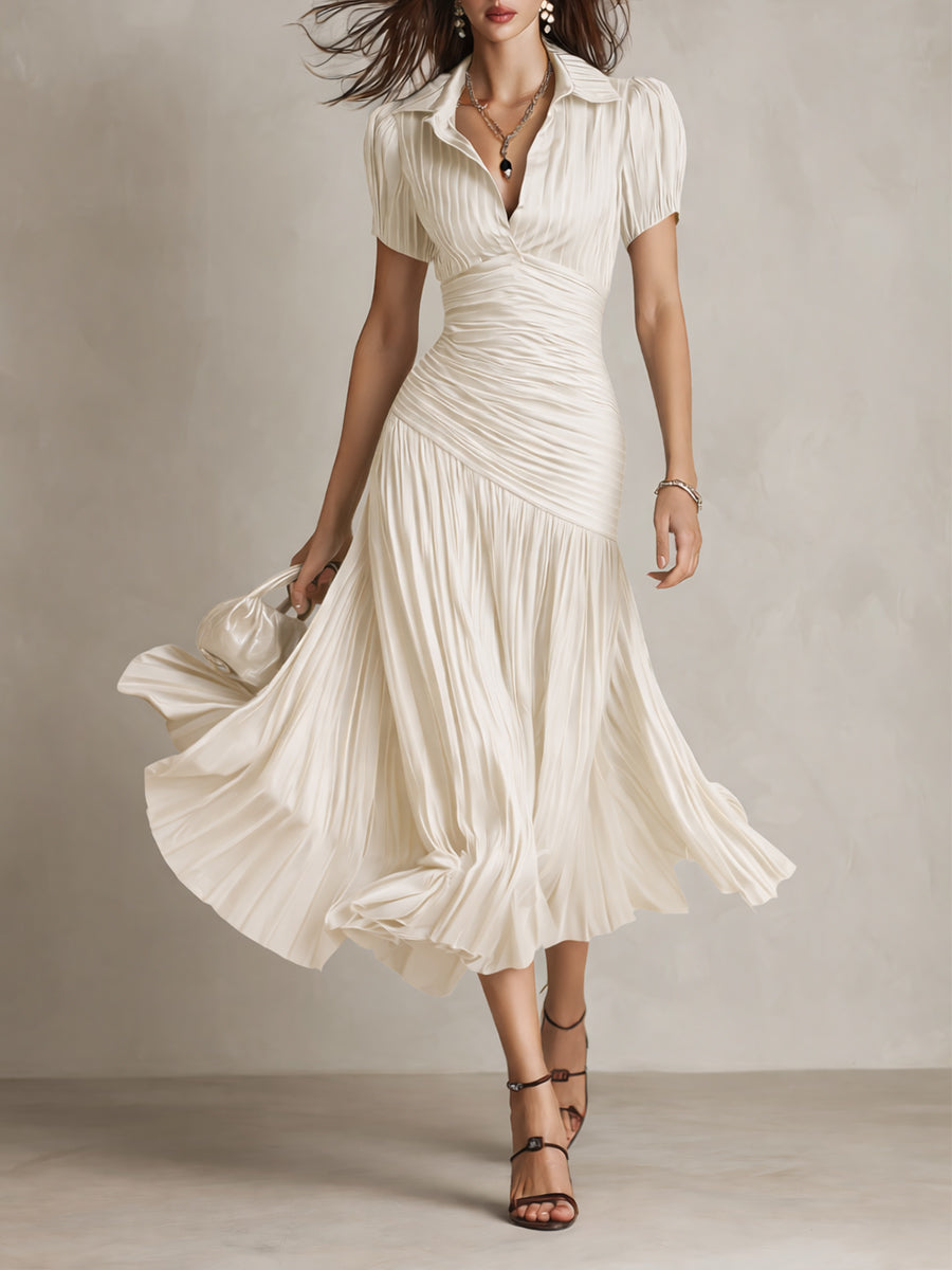 Zelie | Satin Flare Dress