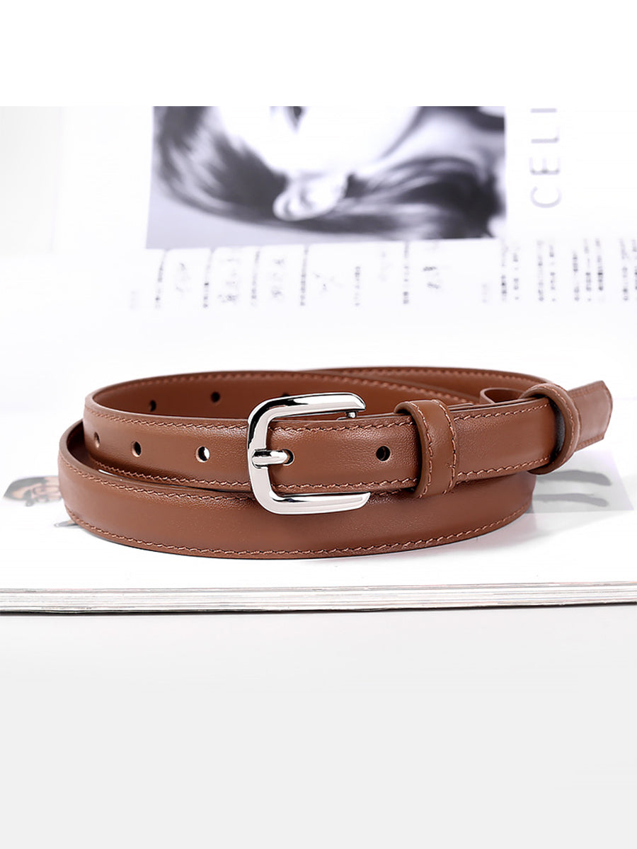 Amara | Square Buckle Leather Belt