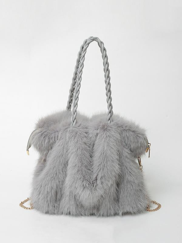 Charlotte | Plush Velvet Tote Bag